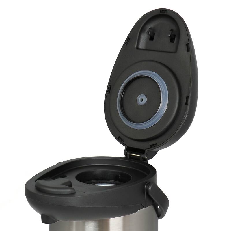 MegaChef 3 Quart Stainless Steel Vacuum Body Pump Cap Air Pot - 3 Liter