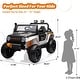 preview thumbnail 7 of 6, 24V Kids Ride On Car w/Remote Control Black & White - Black & White