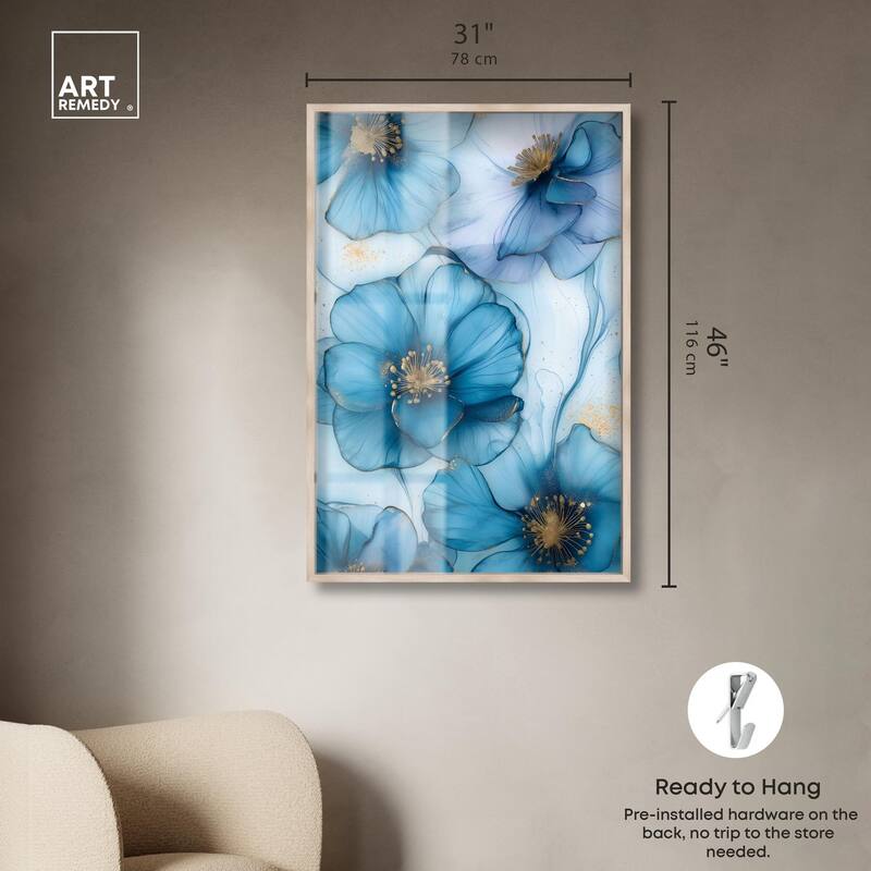 Gilded Cyanescence Shadowbox by Art Remedy