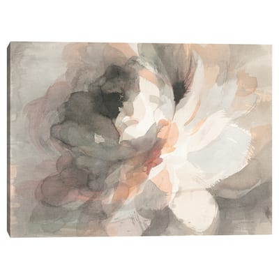Abstract Peony Crop by Danhui Nai Canvas Art Print