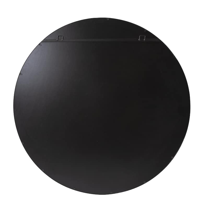 Allan Andrews Round Contemporary Wall Mirror with Vintage Matte Finish - 47"D