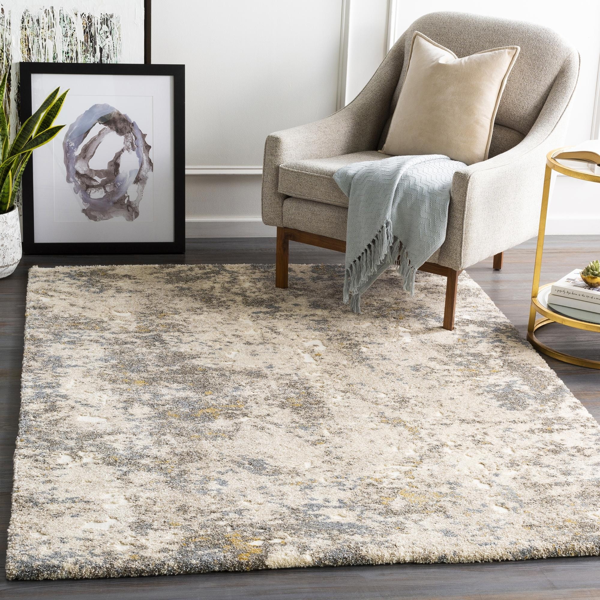 Livabliss Industrial Tuscany Medallion Area Rug.