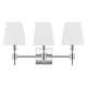 preview thumbnail 7 of 13, SAFAVIEH Home Lighting Collection Clelia 21" Modern & Contemporary Wall Sconce (3-bulb)