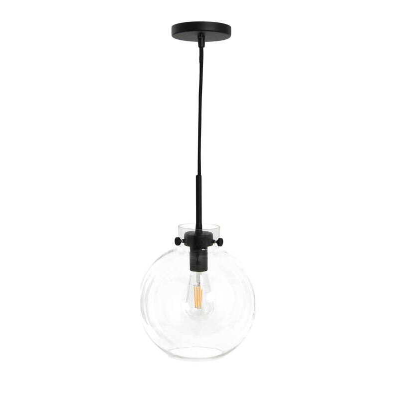 Robert Stevenson Lighting Marson - Clear Glass and Metal Ceiling Light