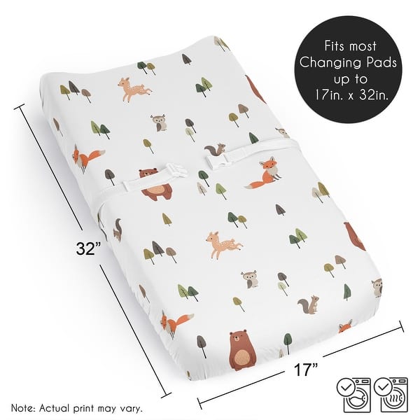 Sweet Jojo Designs Woodland Animals Boy Girl Gender Neutral Changing