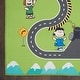 preview thumbnail 6 of 6, Snoopy Peanuts Race Track Cars Machine Washable Kids Area Rug - 3'3" x 5'3"