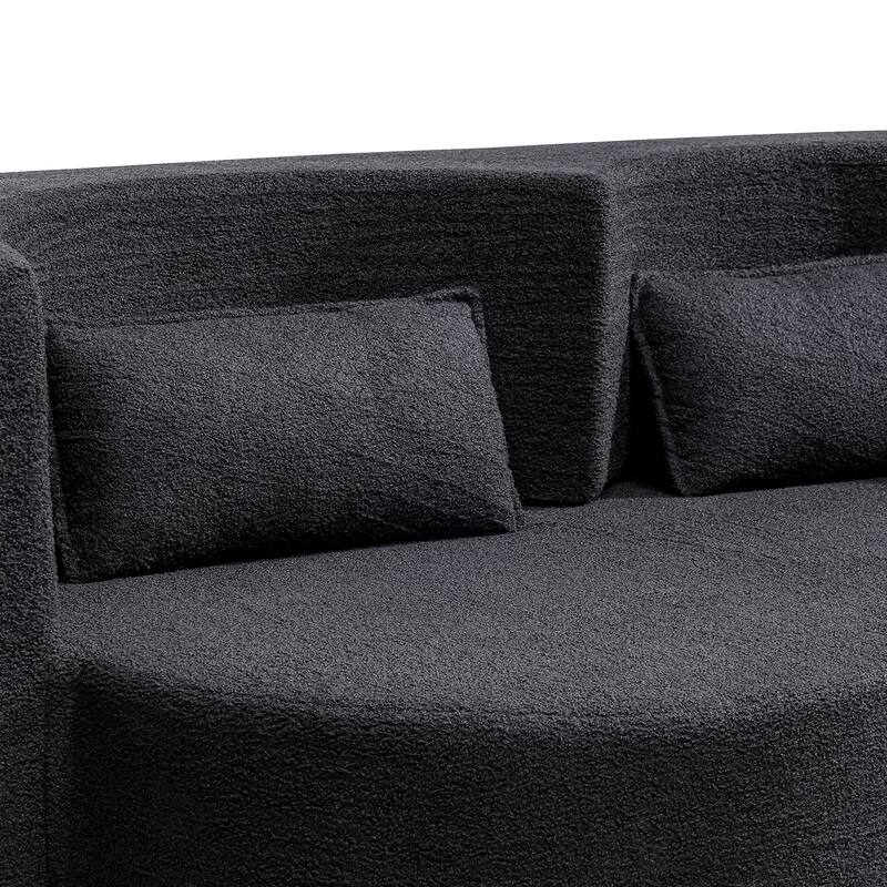 Folding sofa bed, floor to ceiling sofa, corduroy fabric double sofa, suitable for living rooms, guests, offices, apartments