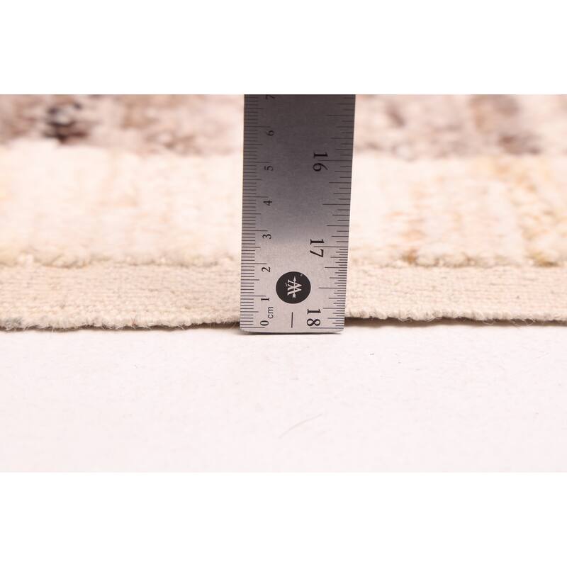 ECARPETGALLERY Hand-knotted Pak Finest Marrakesh Cream Wool Rug - 8'1 x 10'2