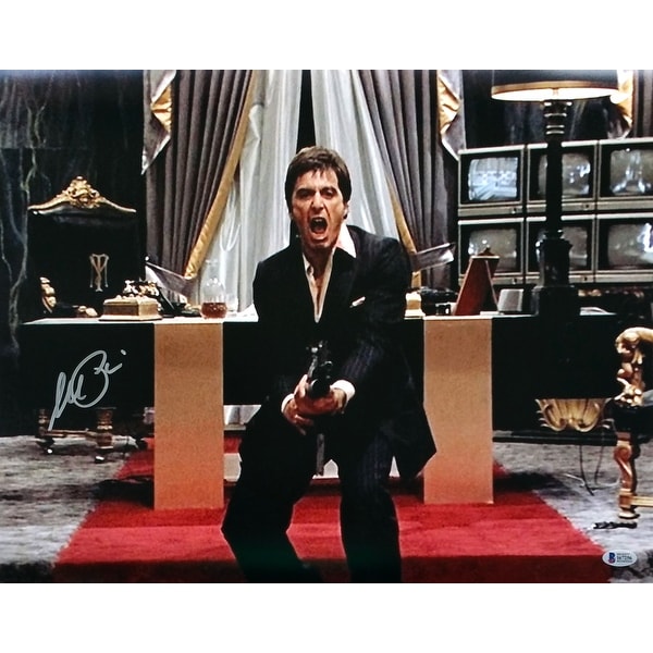 Shop Al Pacino Signed Scarface 16x20 Say Hello To My Little Friend Photo Bas Overstock 16501253
