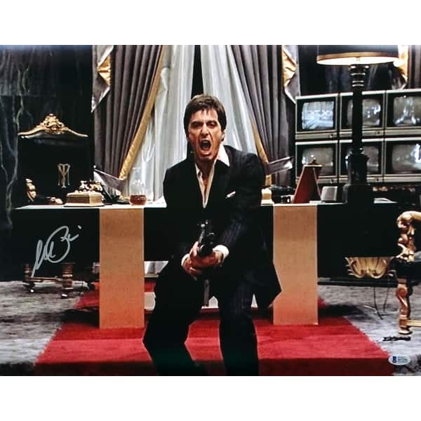 Shop Al Pacino Signed Scarface 16x20 Say Hello To My Little Friend Photo Bas Overstock 16501253