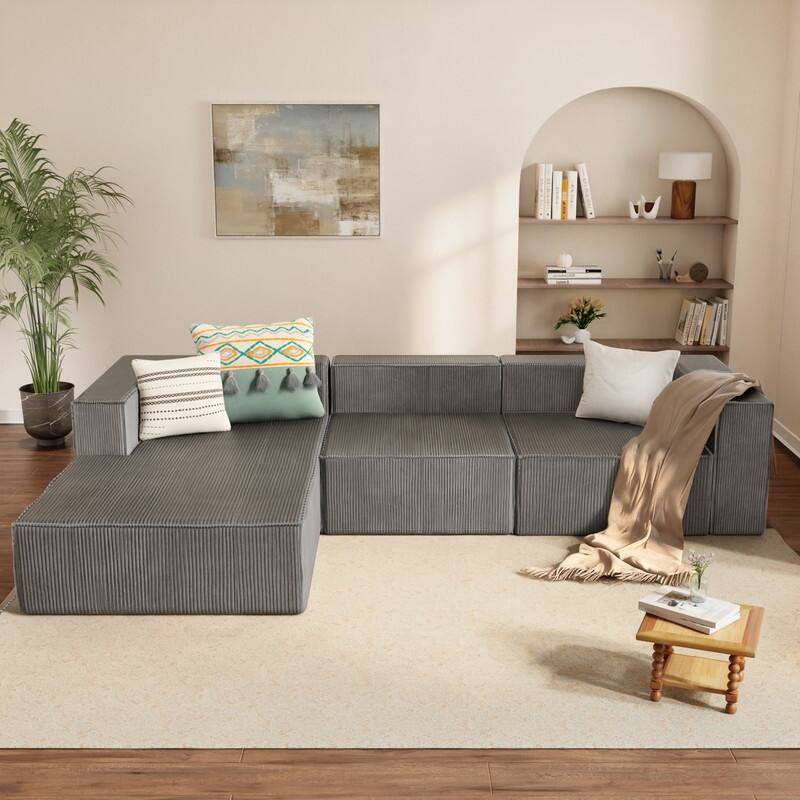 Module Corduroy Luxury Compression Sofas