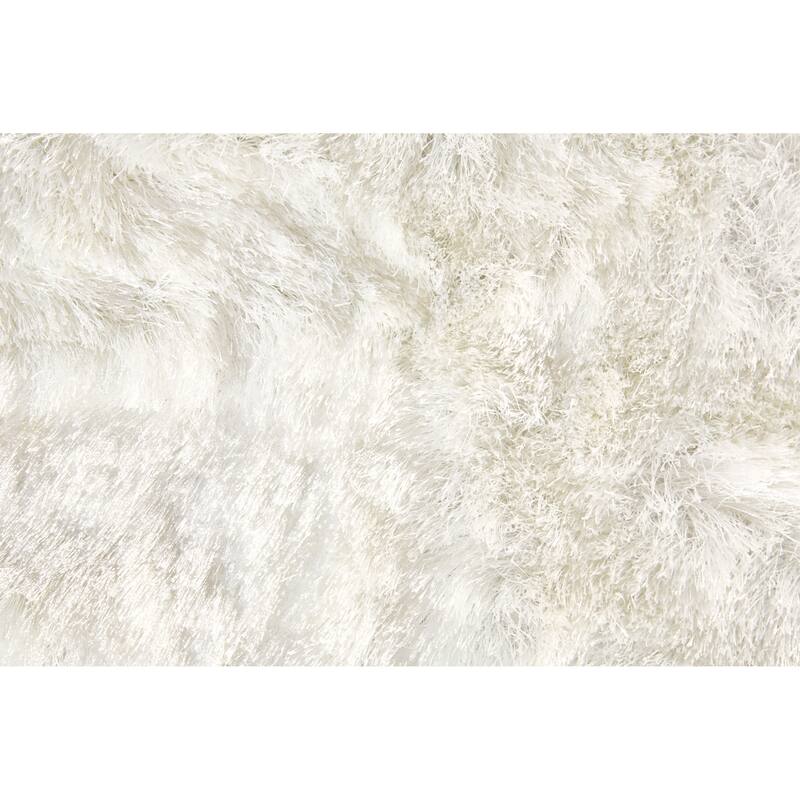 Feizy FZRG63570 Shag 4-3/4' x 7-1/2' Cotton Hand Tufted Solid