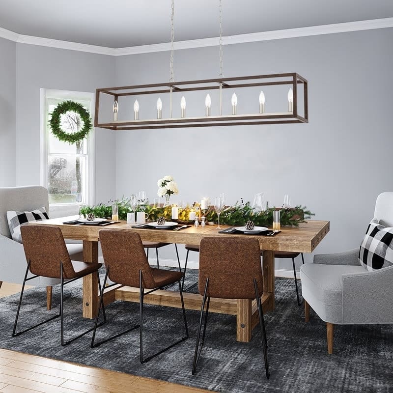 Acroma 8 - Light Kitchen Island Linear Chandelier-UL Certified - N/A