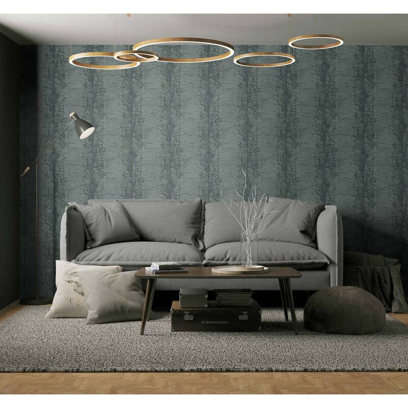 Seabrook Designs Faux Metal Paneling Unpasted Wallpaper