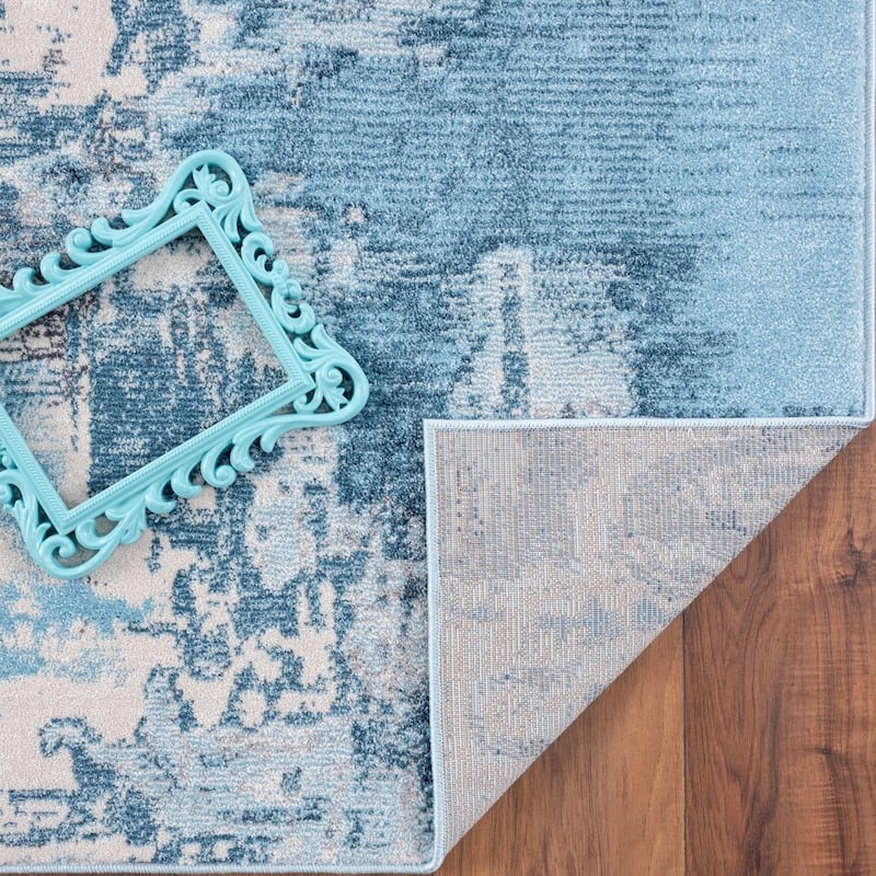 Luxe Weavers Distressed Abstract Area Rug