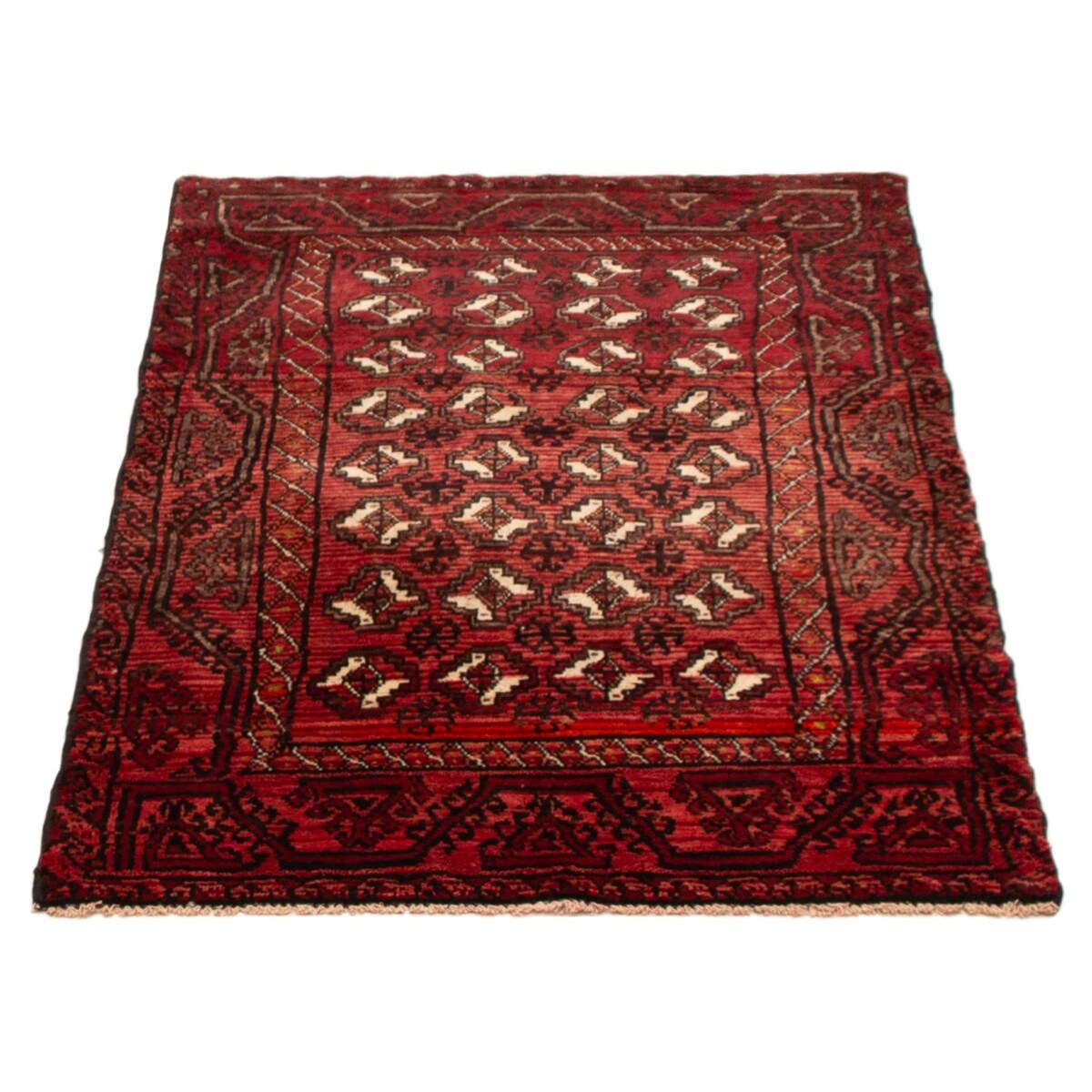 ラグ・カーペット Baluch rug ECARPETGALLERY Hand-knotted Baluch Red Wool Rug - 3'8 x 5'9