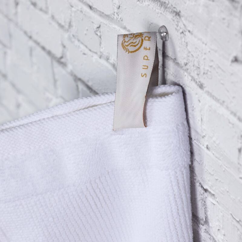 Superior Roma Cotton Assorted Ribbed Solid Towel Set of 12