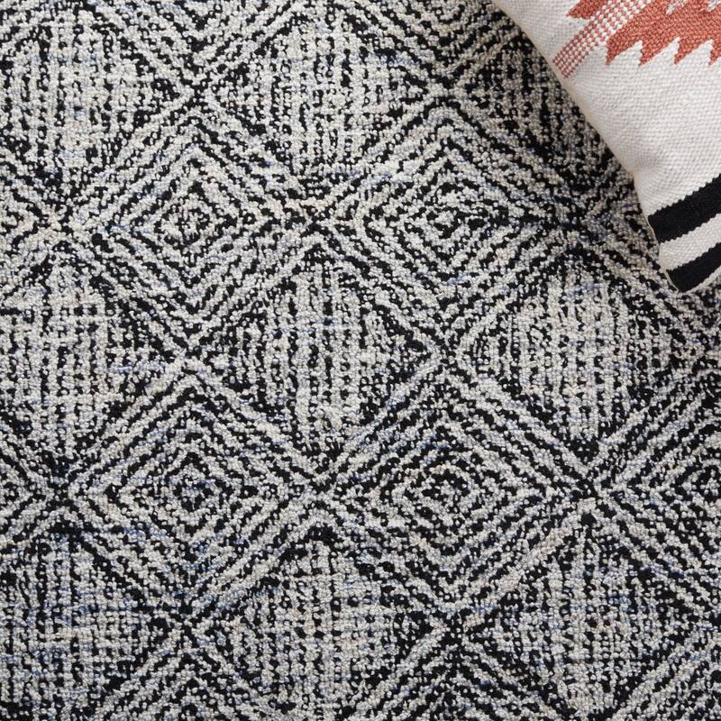 Tappeto Runner Safavieh Wyndham Collection WYD374A – Lana Neozelandese Fatta A Mano – 2'3 X 13' – Colore Blu E Multicolor