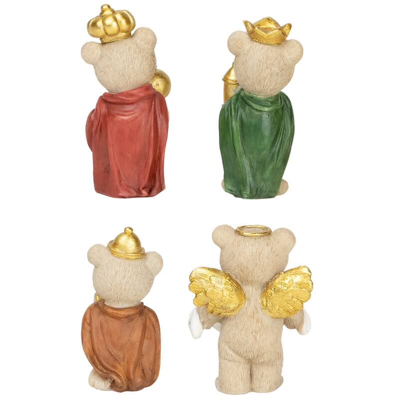 Bears Christmas Nativity Set - 4.5" - 8-Piece