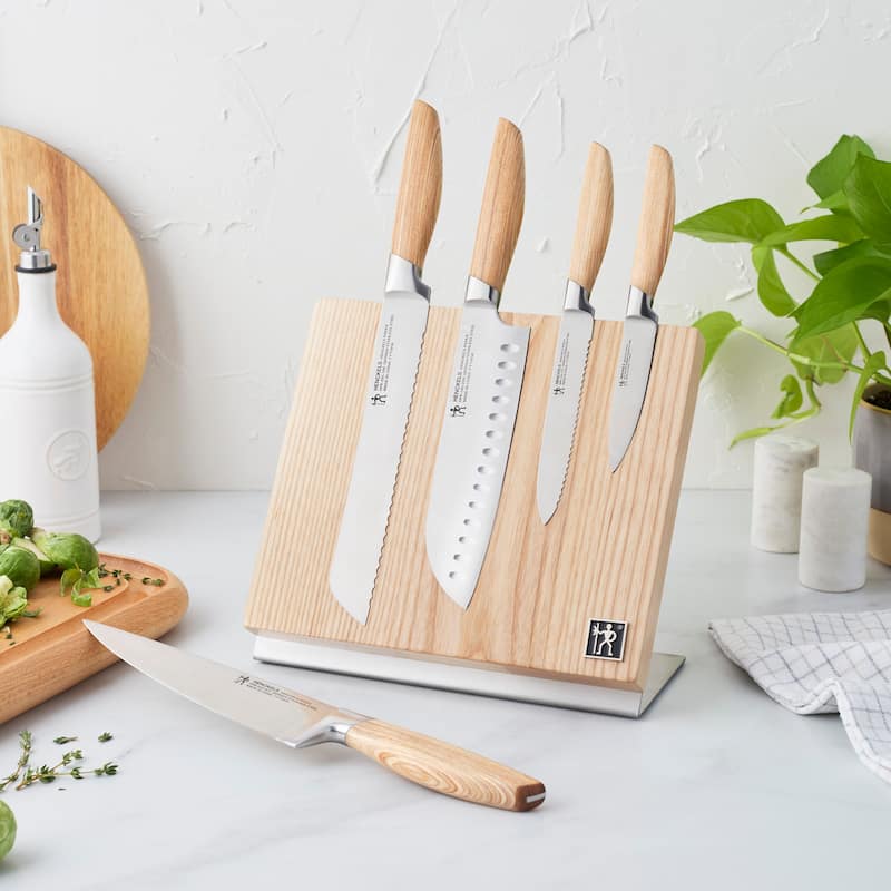 Henckels Pakka 6-pc Magnetic Easel Knife Set - Wood