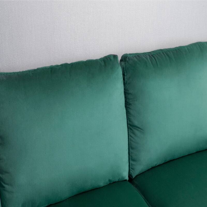 Luxury Sofa, Plush Microfiber, High-Density Foam Comfort