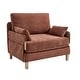 preview thumbnail 24 of 33, Chenille Upholstered 3-in-1 Convertible Sleeper Foldable Sofa Bed Recliner Chair with 3 Pillows