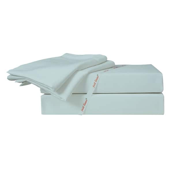 slide 2 of 4, 360 TC Super Fine 100pct Pima Cotton Sateen Solid Color Sheet Set Twin