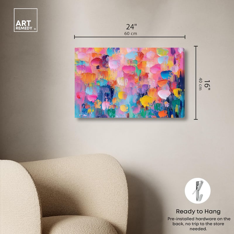 Jubilee of Colors Canvas by Art Remedy, Gallery Wrapped