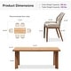 preview thumbnail 21 of 20, PURPLE LEAF Dining Set Patio Metal Rectangular Table and Wicker Rattan Chairs for Outside Porch Modern Outdoor Furniture Sets