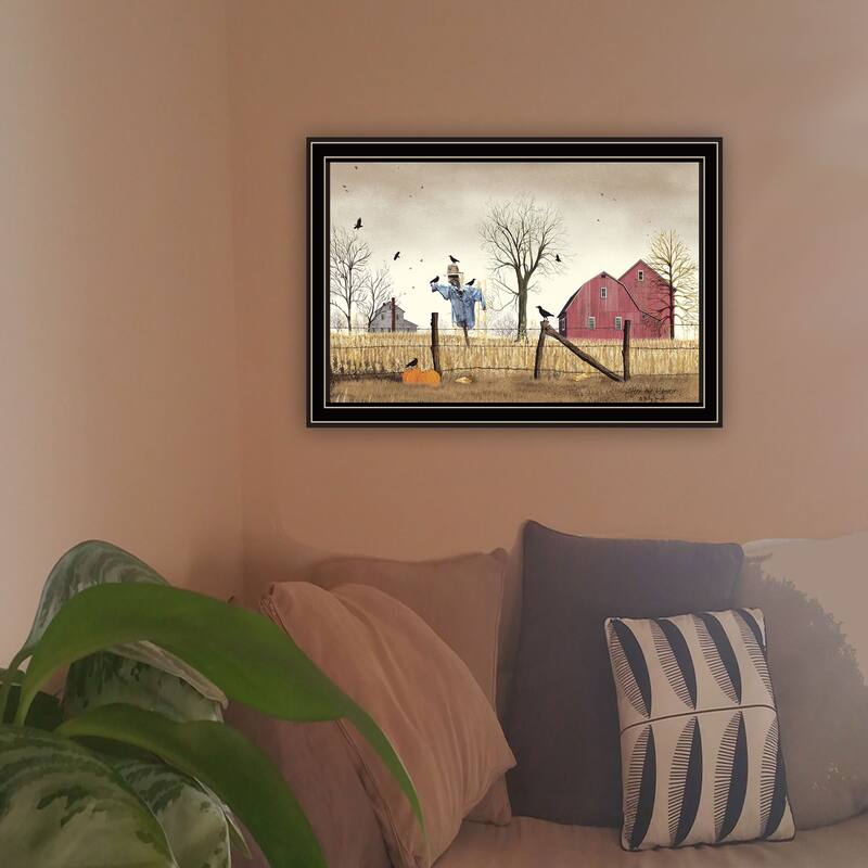 Framed Wall Art - After the Harvest, Black Frame
