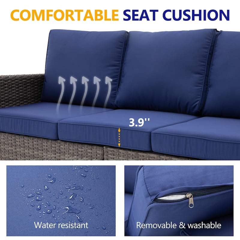 5 - Person Outdoor Seating Group with Cushions