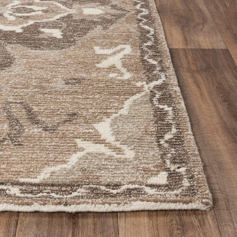 Alora Decor Tabatha Brown Hand-tufted Wool Blend Rug