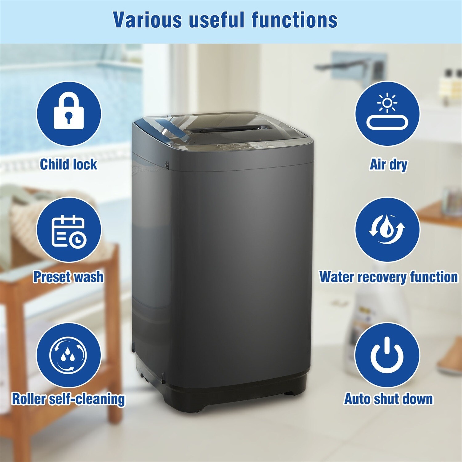 Merax washing discount machine
