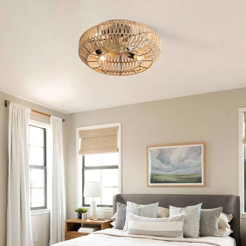 Modern Decorative Ceiling Fan - Rattan