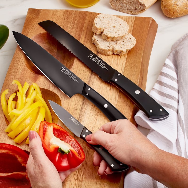 Henckels Noir 3-pc Starter Knife Set - Black