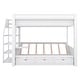 preview thumbnail 30 of 34, Wood Convertible Full Size Bunk Bed with Storage & Bedside Table