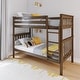 preview thumbnail 28 of 55, Max and Lily Twin over Twin Solid Wood Bunk Bed Walnut