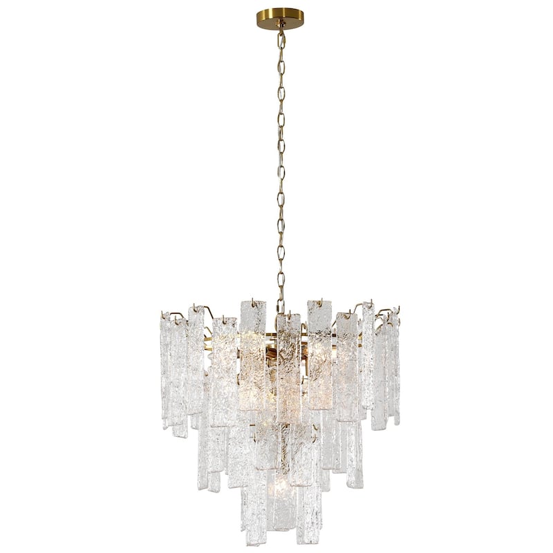 10 - Light Dimmable Tiered Chandelier
