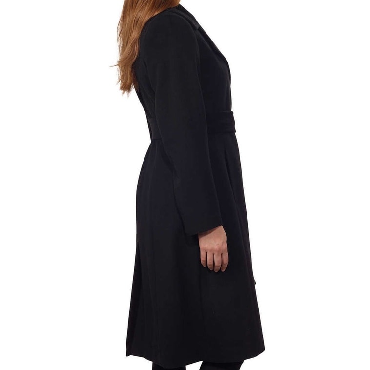*NEW* George Simonton Couture Women/'s Cashmere Long Belted Wrap Coat