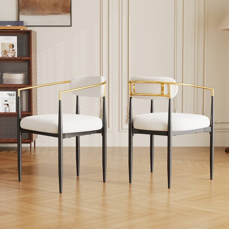 Dining Chairs Set Of 2 With Metal Legs