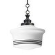 preview thumbnail 1 of 3, Maxim 21534WT Eureka 14" Wide 1 Light Pendant Black