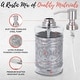 preview thumbnail 2 of 13, Autumn Alley Farmhouse Glass & Metal Bathroom Accessories Set 4 PCS - Soap Dispenser, Toothbrush Holder, 2 Apothecary Jars