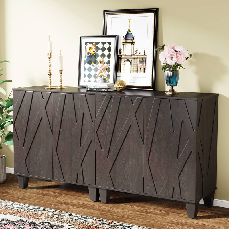 55-inch Sideboard Buffet Cabinet with Storage for Kitchen Dining Room