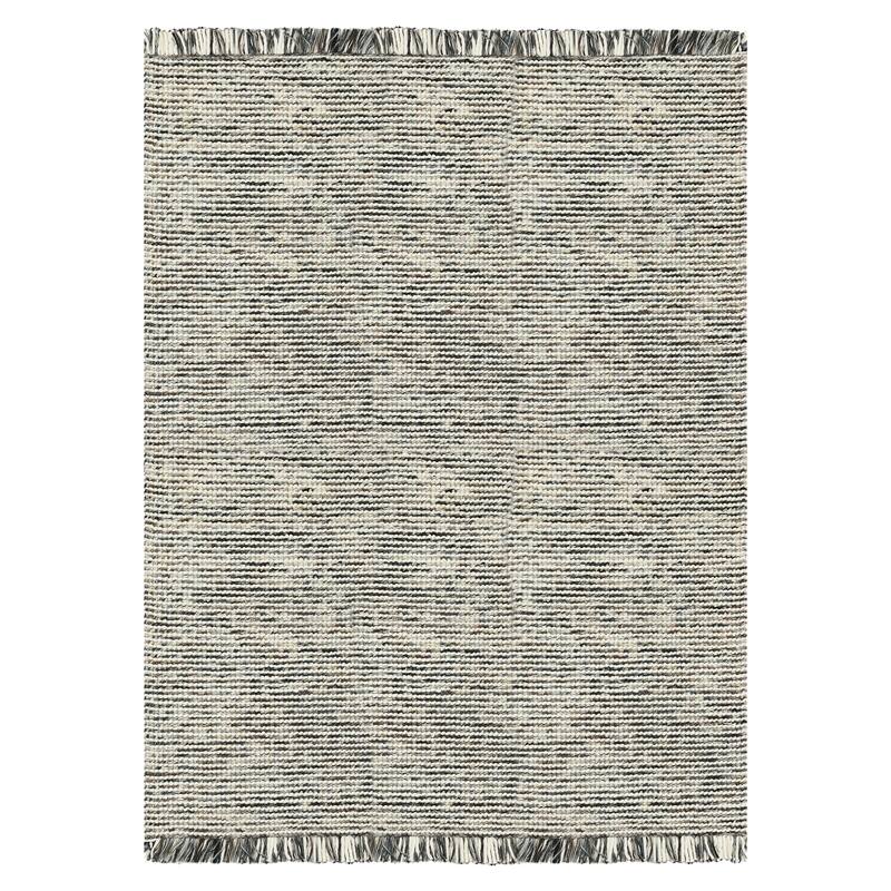 Cableknit Casual Hand-Woven Wool and Cotton Area Rug