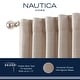 preview thumbnail 5 of 22, Nautica Robin Thermal Woven Room Darkening Back Tab Window Curtain Panel Pair