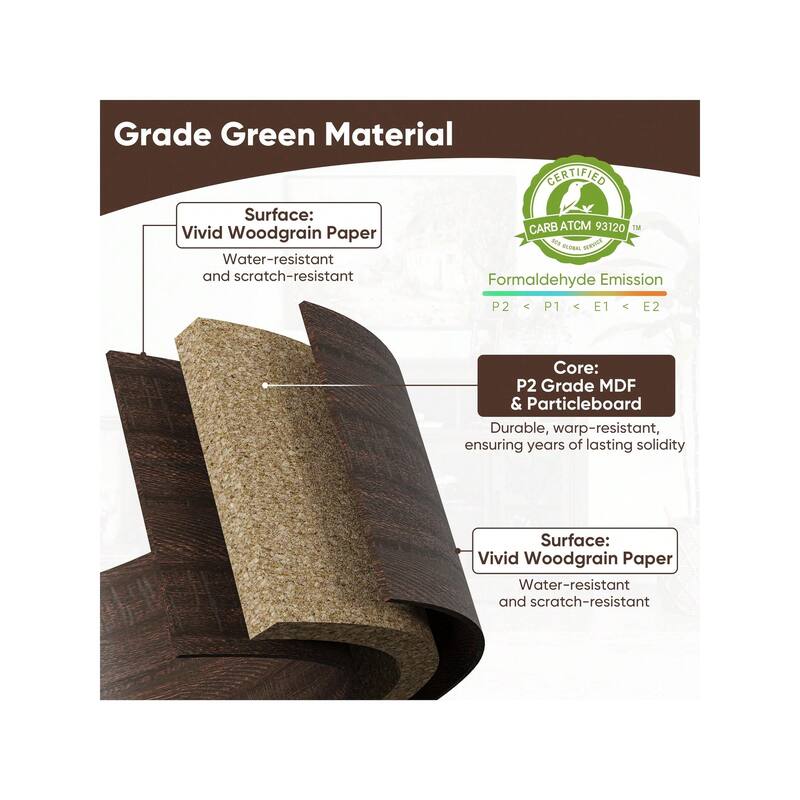 Royalcraft Royalcraft 55'' Retro Media Console with LED Light