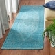 preview thumbnail 21 of 59, SAFAVIEH Classic Vintage Boho Laurette Distressed Oriental Cotton Rug 2'4" x 10' Runner - Aqua - Runner