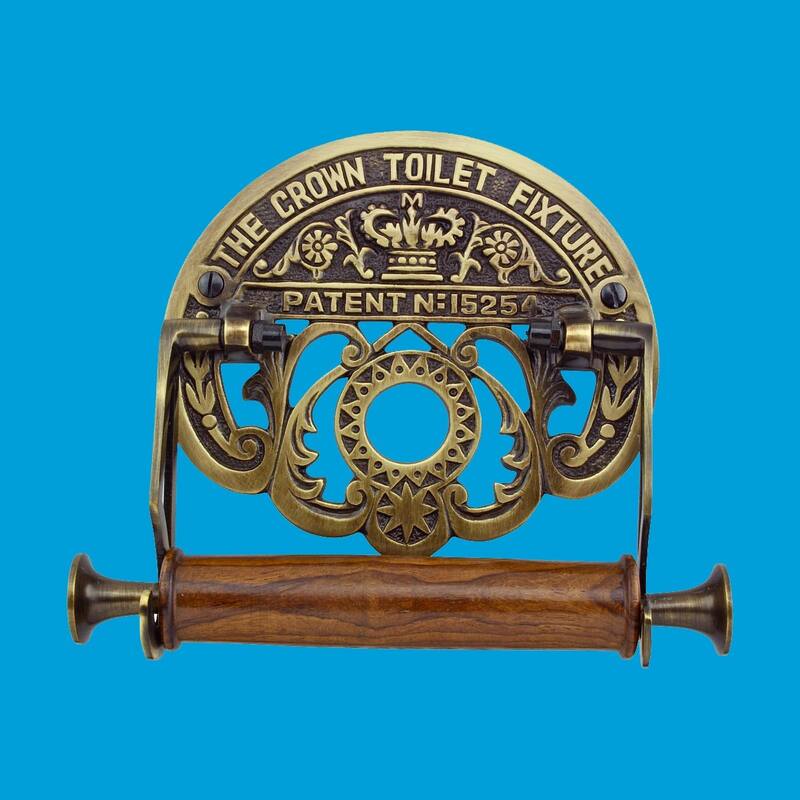 Toilet Paper Holder Stand Brass 7.5" Wall Mount Toilet Paper Roll Holder Renovators Supply