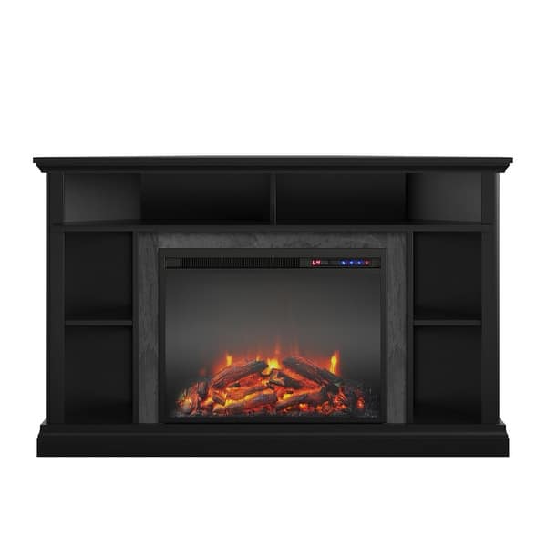 Shop Copper Grove Yangiyer Corner Electric Fireplace Tv Stand N A Overstock 29380485