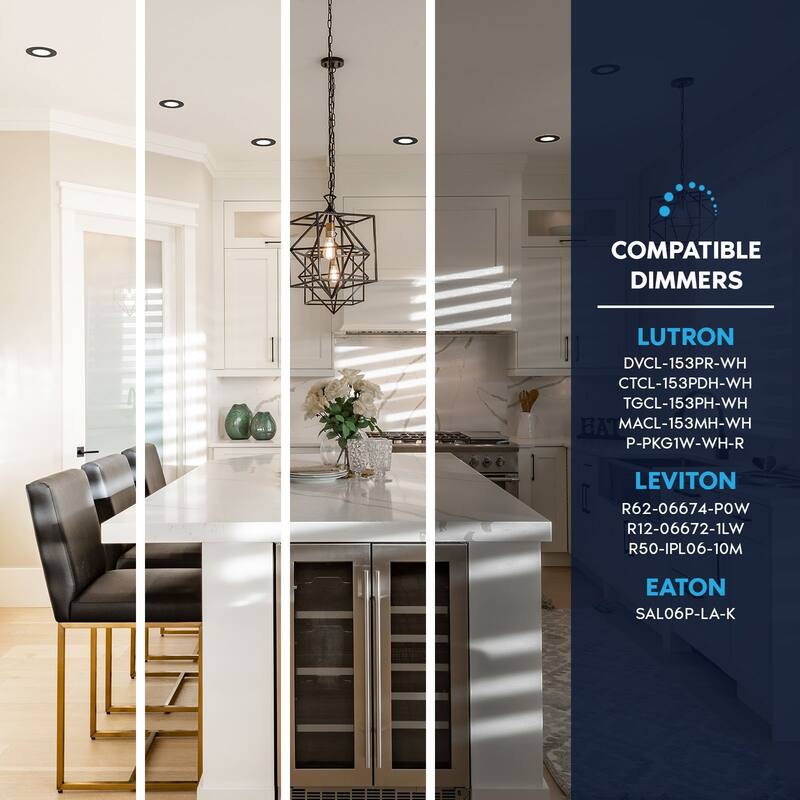 Luxrite 5 Inch LED Recessed Ceiling Light, 18W, 5CCT 2700K-5000K, 1600LM, Dimmable, Wet Rated, IC, ETL - Black - 1 Pack